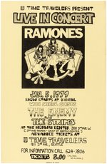 RAMONES 1979 SEATTLE, WASHINGTON PUNK ROCK CONCERT POSTER.