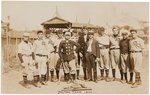 C. 1905 MILTON, PENNSYLVANIA BASEBALL TEAM REAL PHOTO POSTCARD.