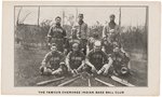 C. 1910 FAMOUS CHEROKEE INDIAN BASE BALL CLUB POSTCARD.