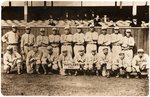 1910 ROCHESTER HUSTLERS BASEBALL TEAM REAL PHOTO POSTCARD.