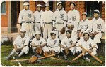 C. 1910s NATIVE AMERICAN BASEBALL TEAM POSTCARD.