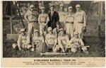 1909 EVERGREEN, ALABAMA BASEBALL TEAM POSTCARD.