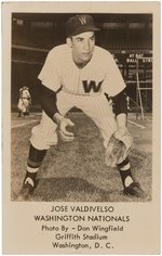 C. 1955-60 DON WINGFIELD JOSE VALDIVELSO POSTCARD.