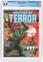 "MASTERS OF TERROR" #1 JULY 1975 CGC 6.0 FINE.