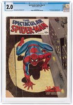 "SPECTACULAR SPIDER-MAN" #1 JULY 1968 CGC 2.0 GOOD.