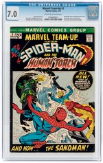 "MARVEL TEAM-UP" #1 MARCH 1972 CGC 7.0 FINE/VF (HUMAN TORCH).