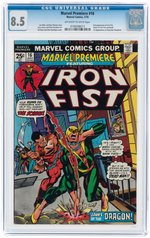 "MARVEL PREMIERE" #16 JULY 1974 CGC 8.5 VF+ (IRON FIST).