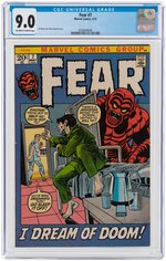 "FEAR" #7 MAY 1972 CGC 9.0 VF/NM.