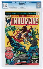 "INHUMANS" #1 OCTOBER 1975 CGC 8.5 VF+.