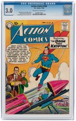 "ACTION COMICS" #246 NOVEMBER 1958 CGC 3.0 GOOD/VG.