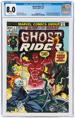 "GHOST RIDER" #2 OCTOBER 1973 CGC 8.0 VF (FIRST DAIMON HELLSTROM/SON OF SATAN).