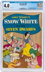 "FOUR COLOR" #382 MARCH 1952 CGC 4.0 VG (SNOW WHITE AND THE SEVEN DWARFS).