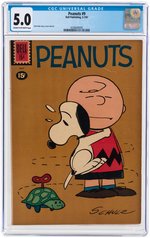 "PEANUTS" #9 MAY-JUNE 1961 CGC 5.0 VG/FINE.