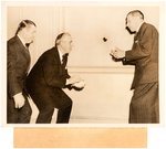 1941 INTERNATIONAL NEWS OLD-TIMERS BASEBALL PHOTO WITH CHIEF BENDER (HOF).