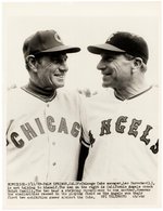 1969 UPI BASEBALL WIRE PHOTO WITH LEO DUROCHER (HOF).