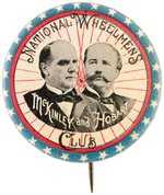 McKINLEY & HOBART "NATIONAL WHEELMEN'S CLUB" JUGATE BUTTON HAKE #5.