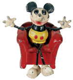 Hake's - MICKEY MOUSE WOODEN FOLK ART POTTY CHAIR.