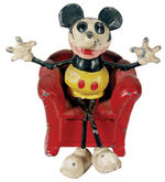 "MICKEY MOUSE" IN CHAIR EARLY GERMAN METAL FIGURE.