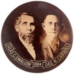 RARE SWALLOW & CARROLL "1904" PROHIBITION JUGATE BUTTON.