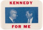 RARE "KENNEDY FOR ME" 1960 INDIANA DELEGATE JUGATE BUTTON UNLISTED IN HAKE.