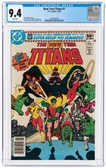 "NEW TEEN TITANS" #1 NOVEMBER 1980 CGC 9.4 NM.