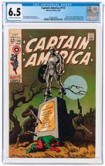 "CAPTAIN AMERICA" #113 MAY 1969 CGC 6.5 FINE+.