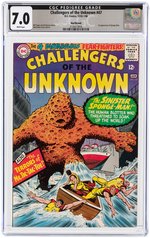 "CHALLENGERS OF THE UNKNOWN" #47 DECEMBER-JANUARY 1966 CGC 7.0 FINE/VF (NORTHLAND PEDIGREE).