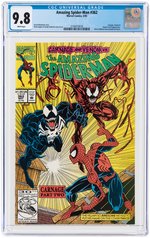 "AMAZING SPIDER-MAN" #362 MAY 1992 CGC 9.8 NM/MINT.