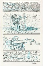 "THE MANHATTAN PROJECTS" #18 COMIC PAGE ORIGINAL ART BY NICK PITARRA.