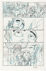 "THE MANHATTAN PROJECTS" #18 COMIC PAGE ORIGINAL ART BY NICK PITARRA.