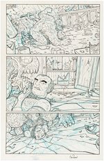 "THE MANHATTAN PROJECTS" #18 COMIC PAGE ORIGINAL ART BY NICK PITARRA.