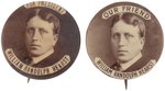 HEARST "FOR PRESIDENT" AND "OUR FRIEND" REAL PHOTO 1904 HOPEFUL BUTTONS.