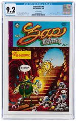 "ZAP COMIX" #3 1968 (SECOND PRINTING) CGC 9.2 NM-.