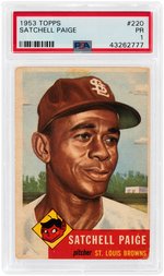 1953 TOPPS SATCHELL PAIGE (HOF) #220 PSA PR 1.