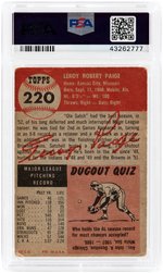 1953 TOPPS SATCHELL PAIGE (HOF) #220 PSA PR 1.