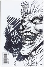 "HARLEY QUINN VALENTINE'S DAY SPECIAL" #1 WITH WALTER SCHOENLEBER ORIGINAL ART SKETCH COVER.