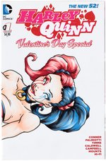 "HARLEY QUINN VALENTINE'S DAY SPECIAL" #1 WITH JOHNNY SEGURA ORIGINAL ART SKETCH COVER.