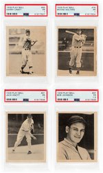 1939 PLAY BALL PSA BASEBALL CARD LOT WITH CRAFT/SOLTERS/KNOTT/JOHNSON.