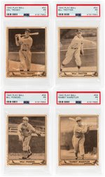 1940 PLAY BALL PSA BASEBALL CARD LOT WITH TROSKY/TROTTER/POSEDEL/WARSTLER.