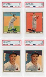 1941 PLAY BALL PSA BASEBALL CARD LOT WITH McCORMICK/DANNING/MAY.