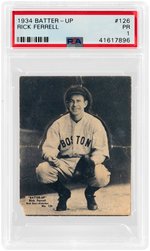 1934 BATTER-UP RICK FERRELL (HOF) #126 PSA PR 1.