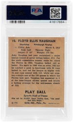 1941 PLAY BALL ARKY VAUGHAN (HOF) #10 PSA FR 1.5.