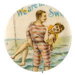 CHOICE COLOR "WE ARE IN THE SWIM" BY W&H 1896-1897 FROM HAKE COLLECTION & CPB.