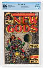 "NEW GODS" #1 FEBRUARY-MARCH 1971 CBCS 5.0 VG/FINE (FIRST ORION, LIGHTRAY, KALIBAK, HIGHFATHER).