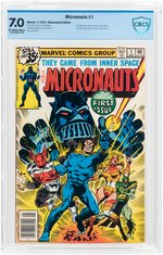 "MICRONAUTS" #1 JANUARY 1979 CBCS 7.0 FINE/VF (FIRST BARON KARZA).