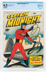 "CAPTAIN MIDNIGHT" #31 MAY 1945 CBCS 4.5 VG+.