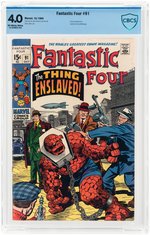 "FANTASTIC FOUR" #91 OCTOBER 1969 CBCS 4.0 VG.