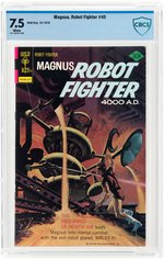 "MAGNUS, ROBOT FIGHTER" #45 OCTOBER 1976 CBCS 7.5 VF-.