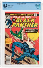 "JUNGLE ACTION" #24 NOVEMBER 1976 CBCS 8.5 VF+ (BLACK PANTHER).