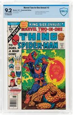 "MARVEL TWO-IN-ONE ANNUAL" #2 1977 CBCS 9.2 NM- (THING & SPIDER-MAN).